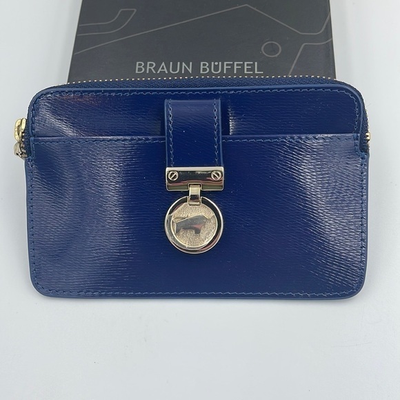 NEW Braun Buffel coin & credit card keychain wallet - Picture 2 of 8